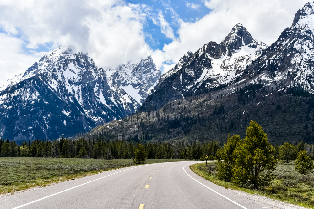 Carretera en Grand Teton