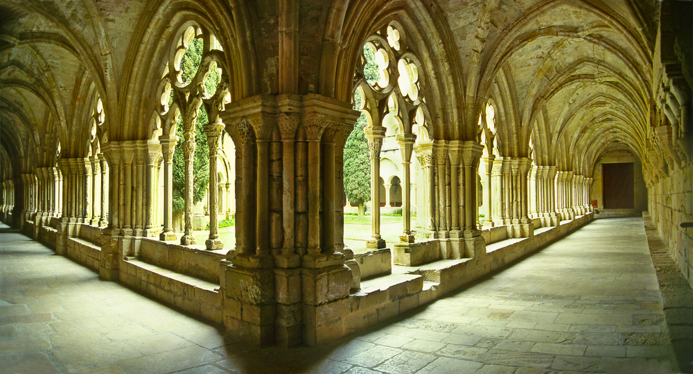 Claustro del monasterio de Poblet