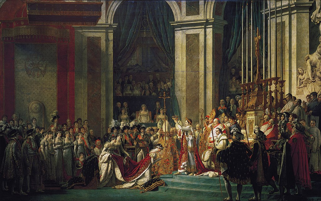 "La coronación de Napoleón" de Jacques-Louis David