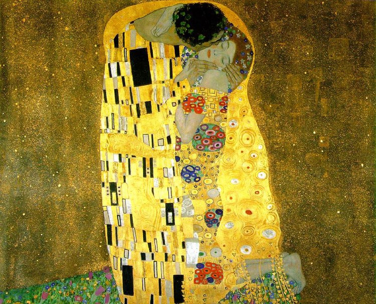 "El beso" de Gustav Klimt