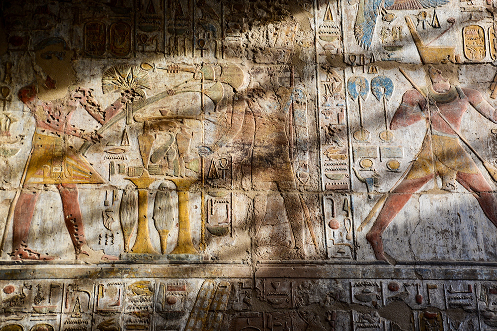 Friso en el templo de Luxor