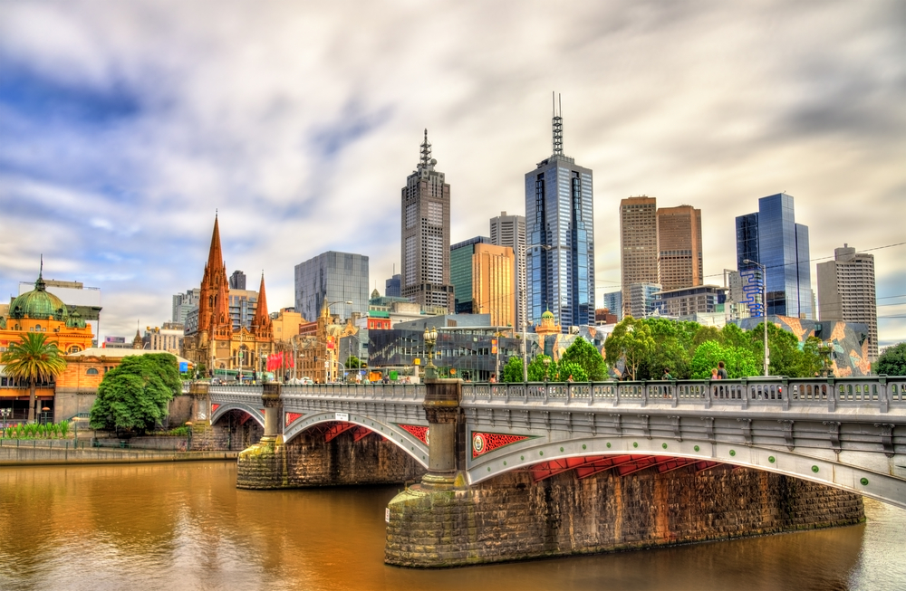 Vista de Melbourne, una de las grandes ciudades de Australia