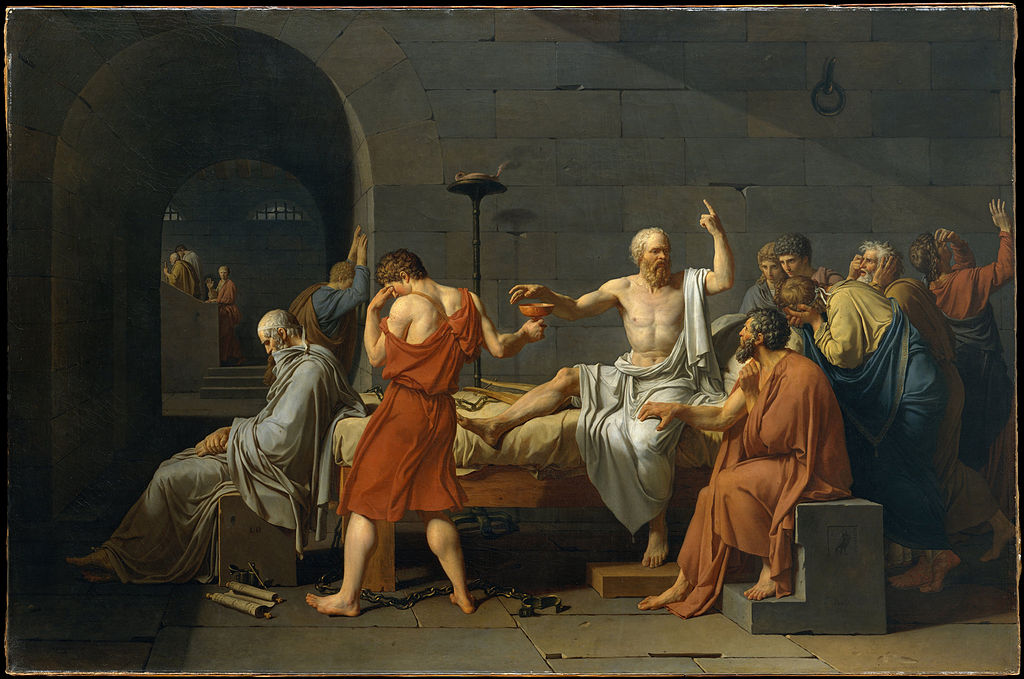 "Muerte de Sócrates" de Jacques-Louis David