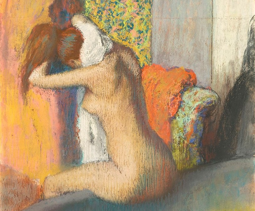 "Después del baño, mujer secándose" de Edgar Degas