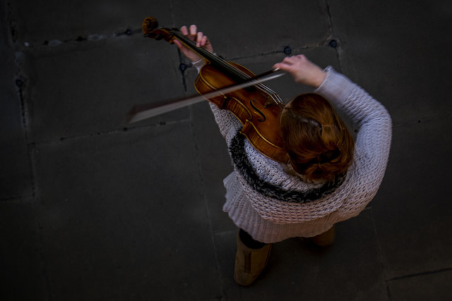 Músico callejero en Covent Garden