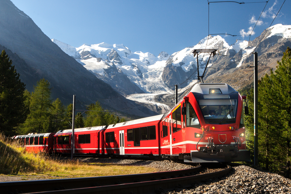 Viajar en tren por Europa, Suiza