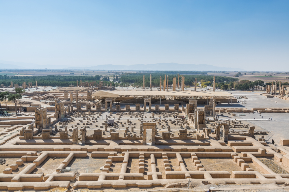Vista aérea de Persépolis