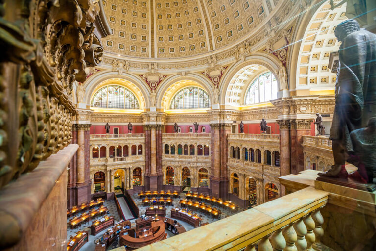 La Biblioteca del Congreso en Washington. ¡Espectacular!