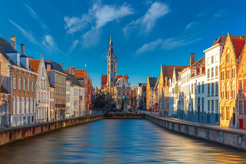 Canales de Brujas en Bélgica