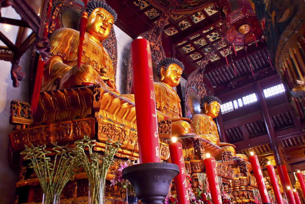 Templo del Buda de Jade en Shanghái, uno de los lugares del budismo
