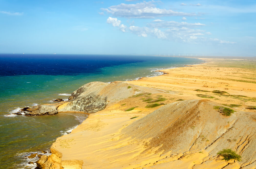 Vista del Cabo de la Vela en Colombia