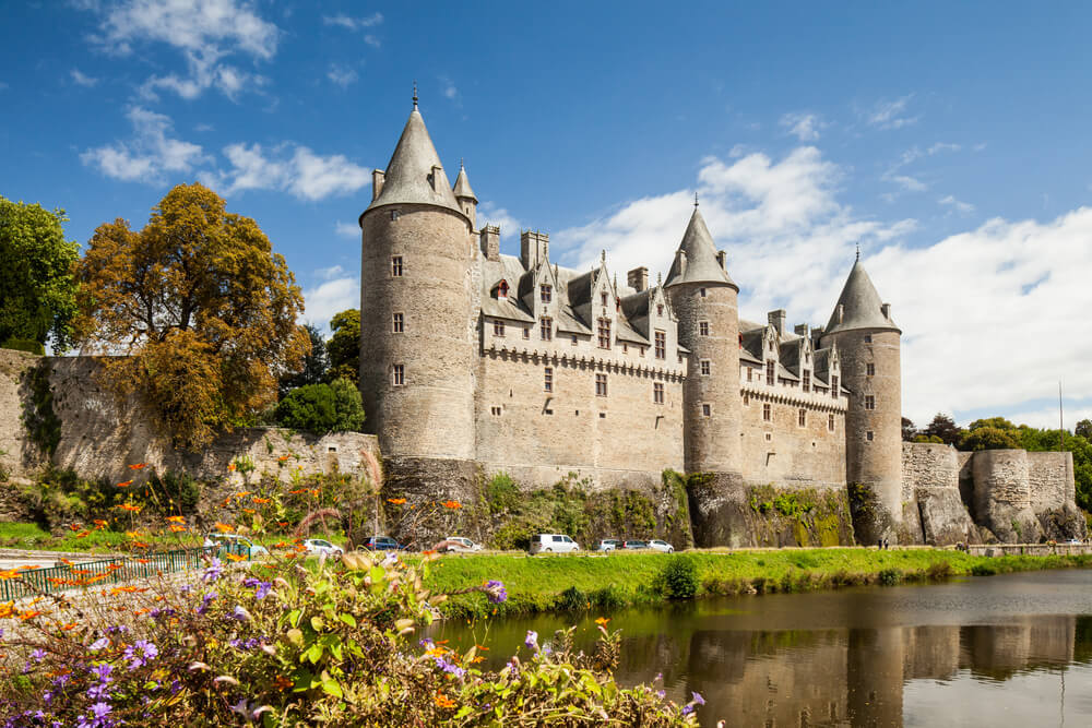 Castillo de Josselin en la Bretaña francesa