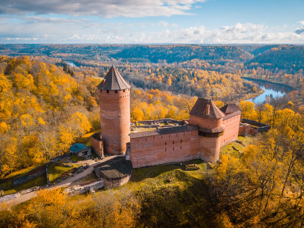 Castillo de Sigulda en Letonia