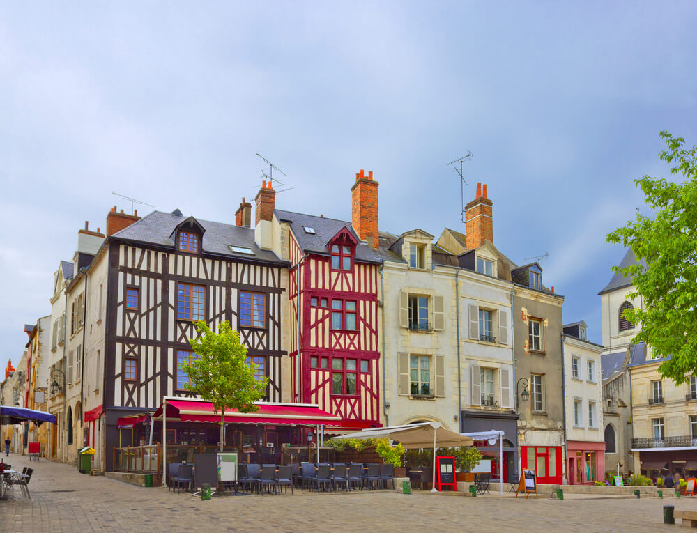 Centro histórico de Orleans en Francia