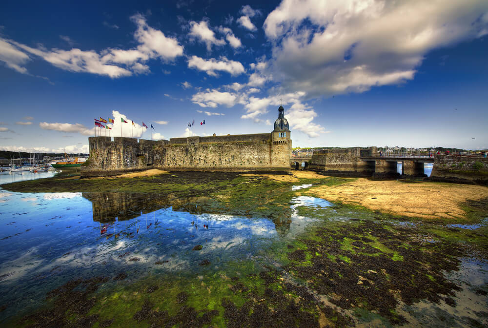 Ciudadela de Concarneau en la Bretaña francesa