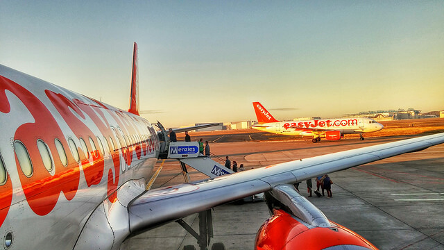 Aviones de EasyJet, una de las aerolíneas low cost