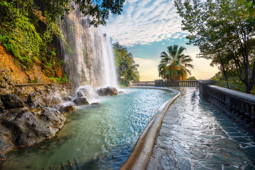 Jardines del castillo de Niza