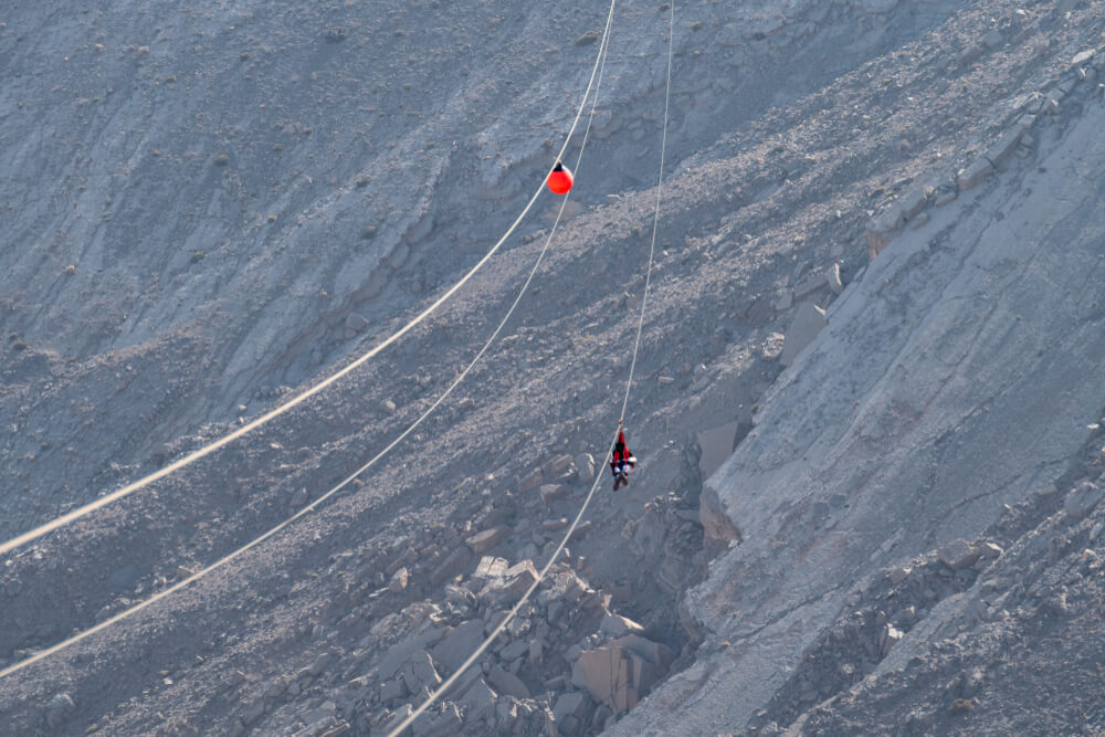 Jebel Jais Flight la tirolina más larga del mundo