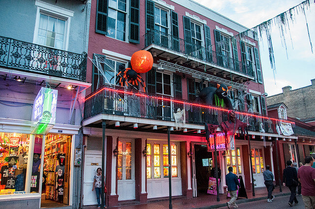 Calles de Nueva Orleans en Halloween