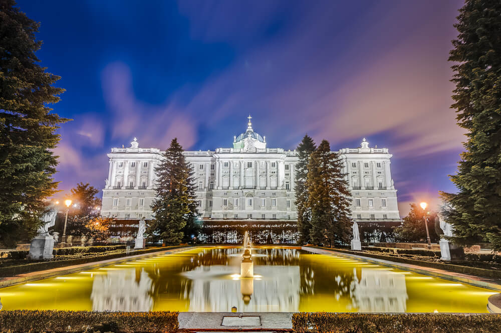 Palacio Real de Madrid de Noche