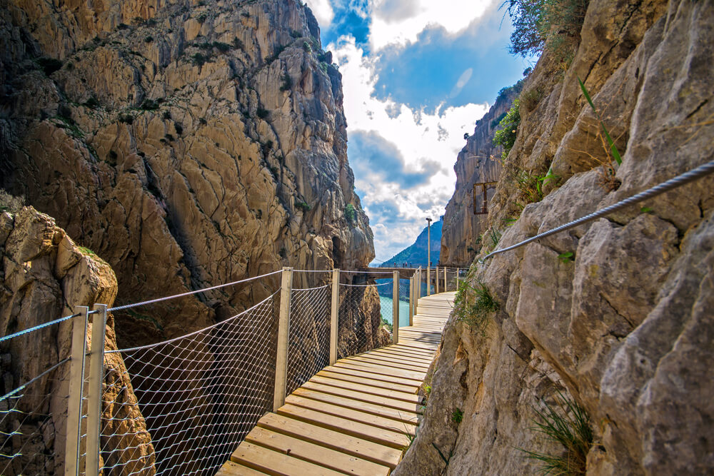 Pasarela del Caminito del Rey en Málaga