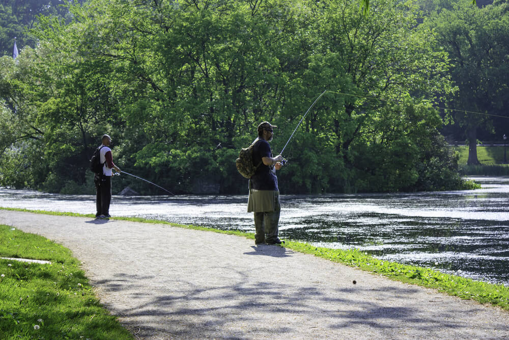 Pescadores en Central Park