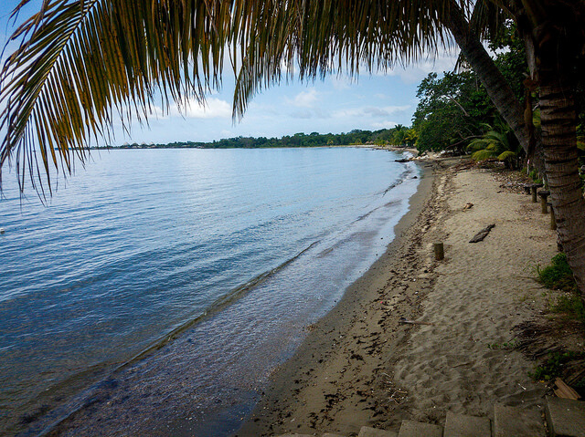 Playa de Omoa en Honduras