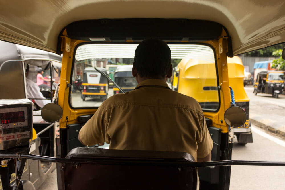 Rickshaw en Bombay