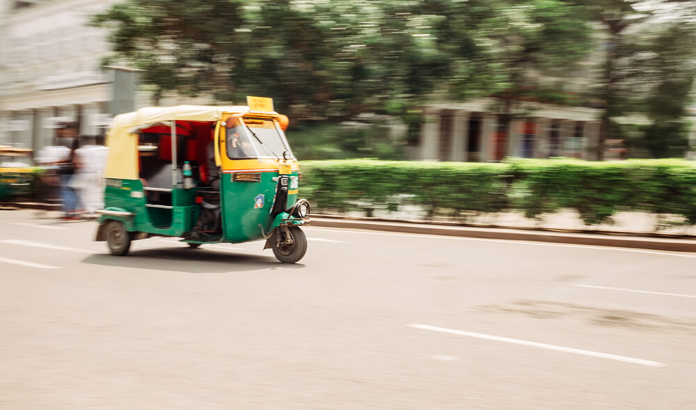 Rickshaw en Nueva Delhi