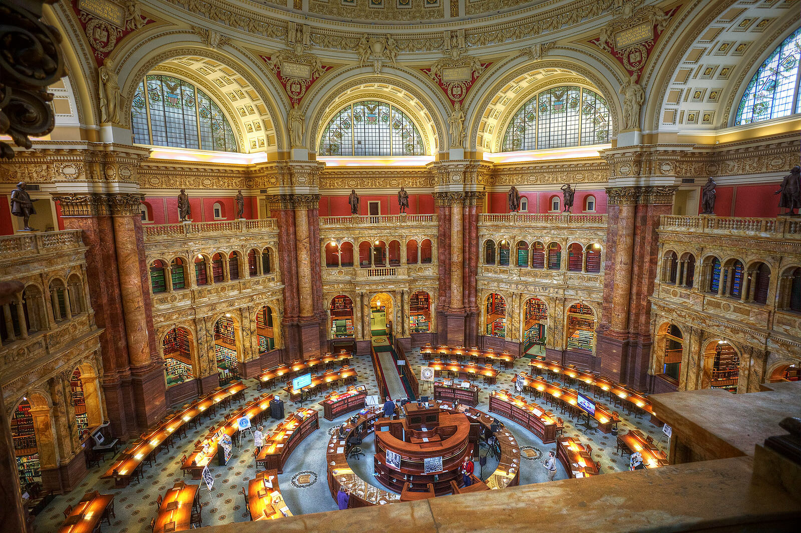 Sala de lectura de la Biblioteca del Congreso