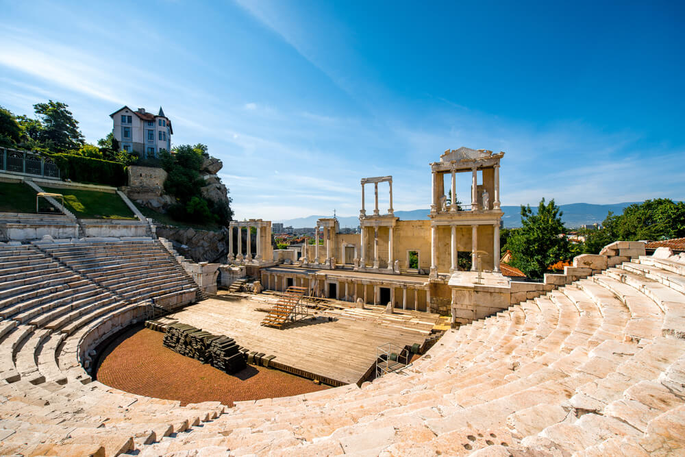 Teatro romano de Plovdiv en Bulgaria