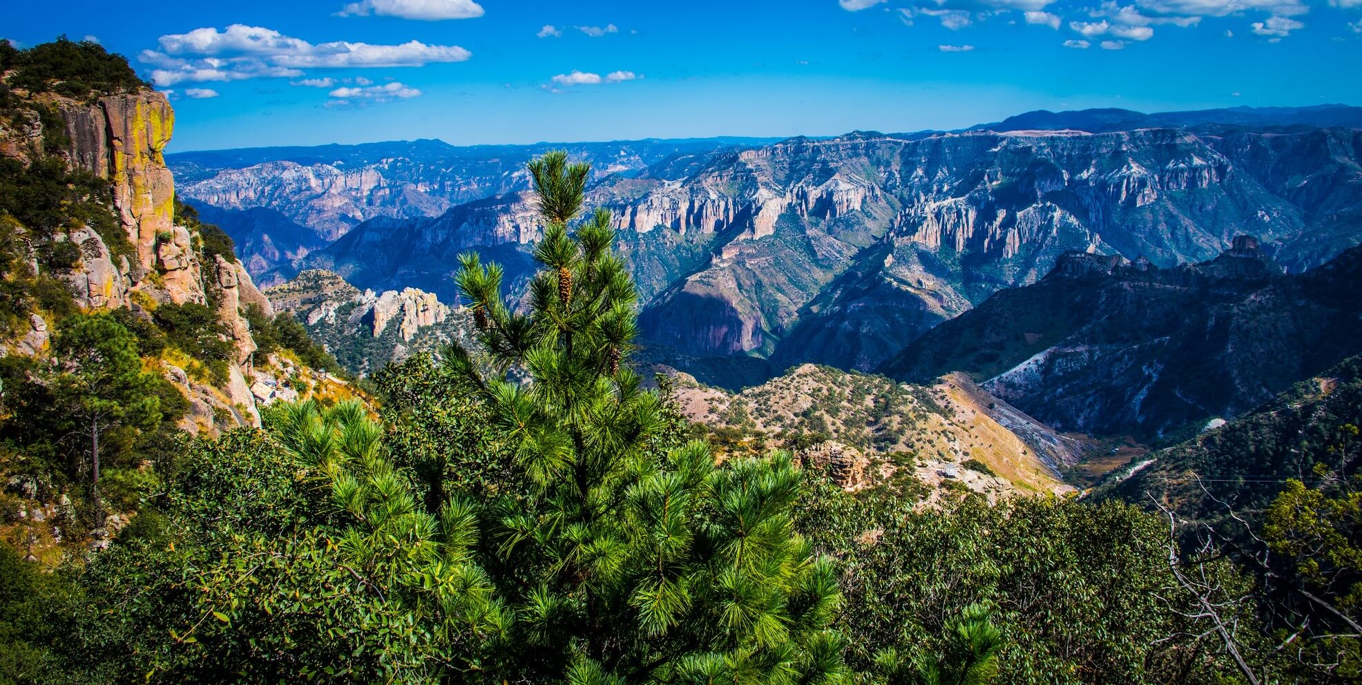 Panorámica de las Barrancas del Cobre