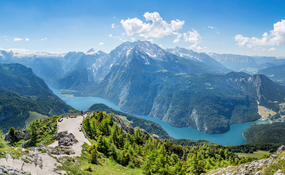 Vista desde el monte Jenner en Berchtesgaden