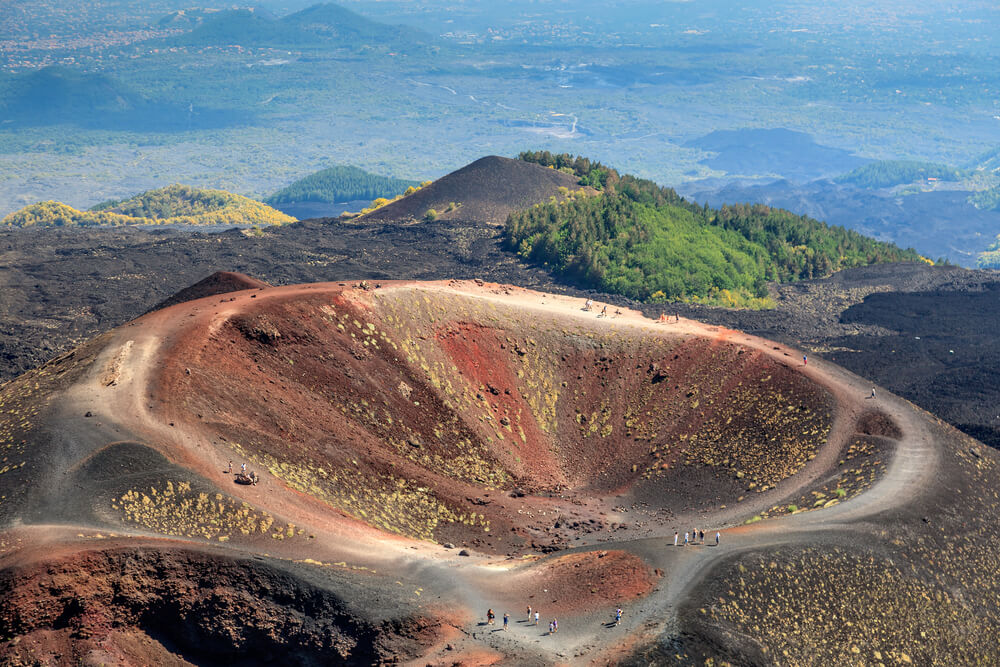 Volcán Etna en Italia