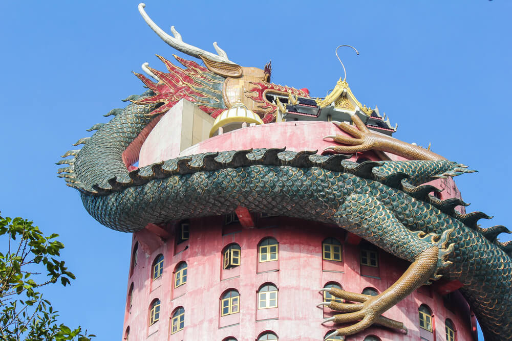 Templo Wat Samphram en Tailandia