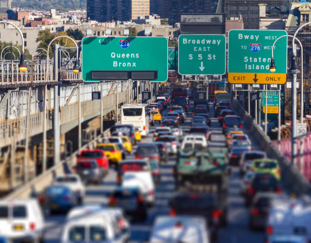 Llegar a Nueva York desde Washington, carretera de acceso