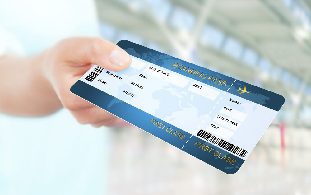 Billete de avión en primera clase