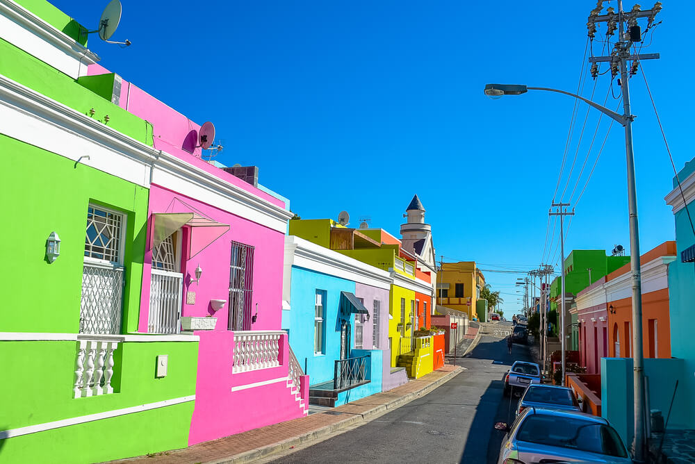 Calle de Bo-Kaap en Ciudad del Cabo