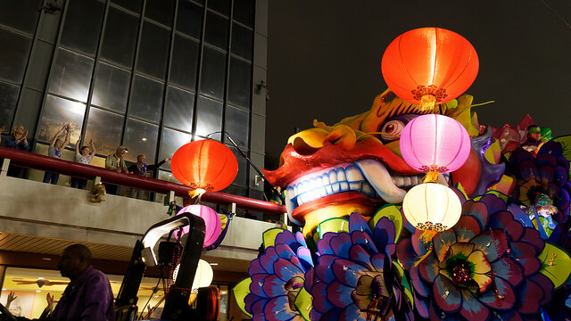 Carroza del Mardi Gras en Nueva Orleans