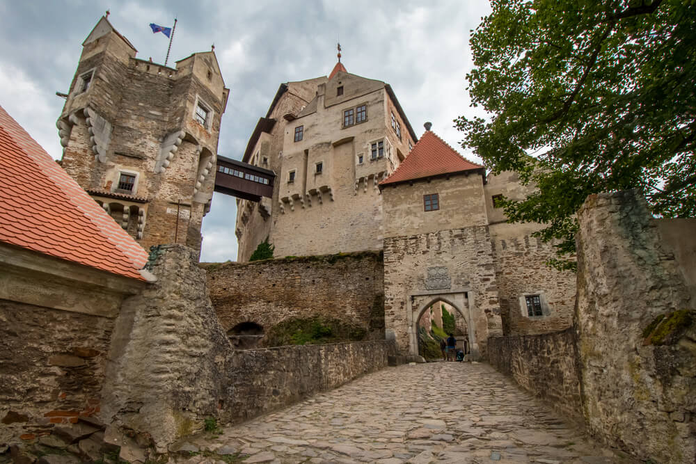 Castillo de Pernstejn en la República Checa
