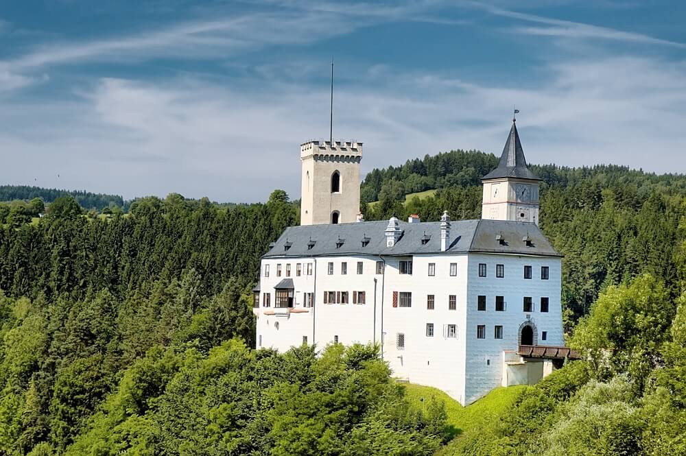 Castillo de Rozmberk en la República Checa
