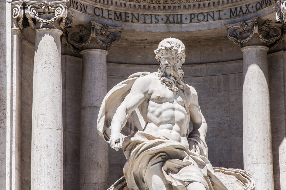 Detalle de la Fontana di Trevi