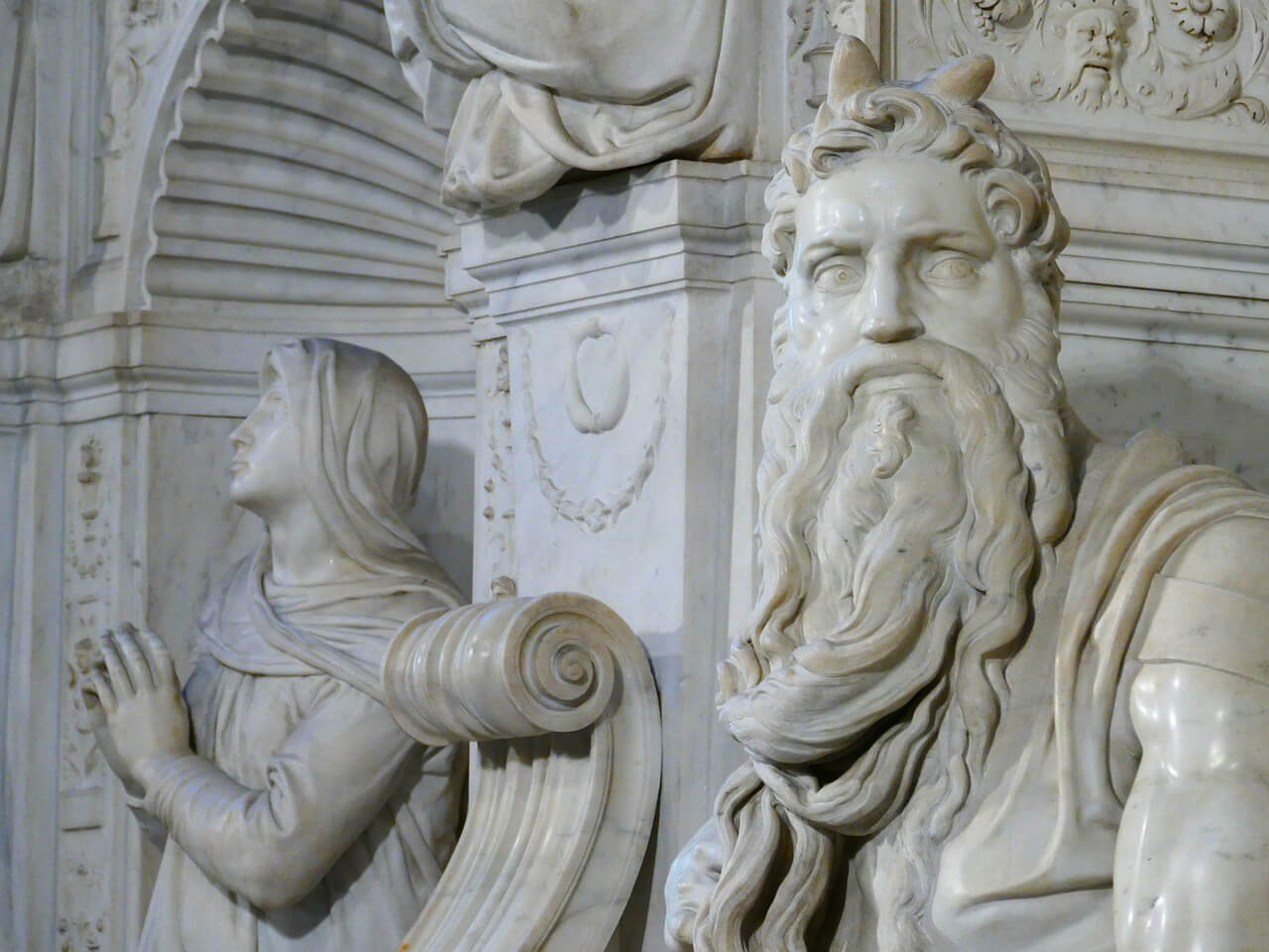 Detalle del Moisés de Miguel Ángel