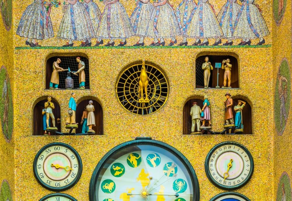 Detalle del reloj astronómico de Olomouc