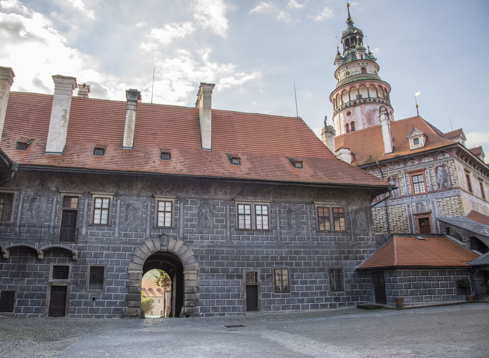 Entrada al castillo de Cesky Krumlov