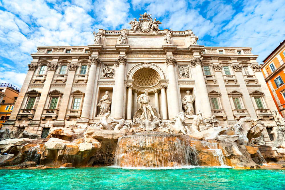 Fontana di Trevi en una escapada a Roma