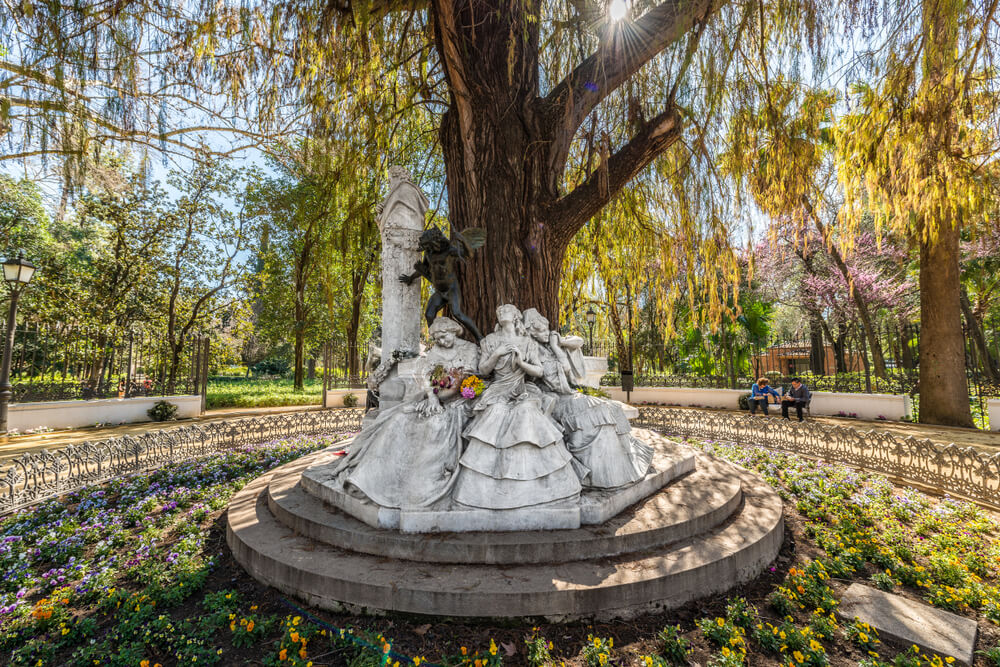 Glorieta de Bécquer en el Parque de María Luisa de Sevilla