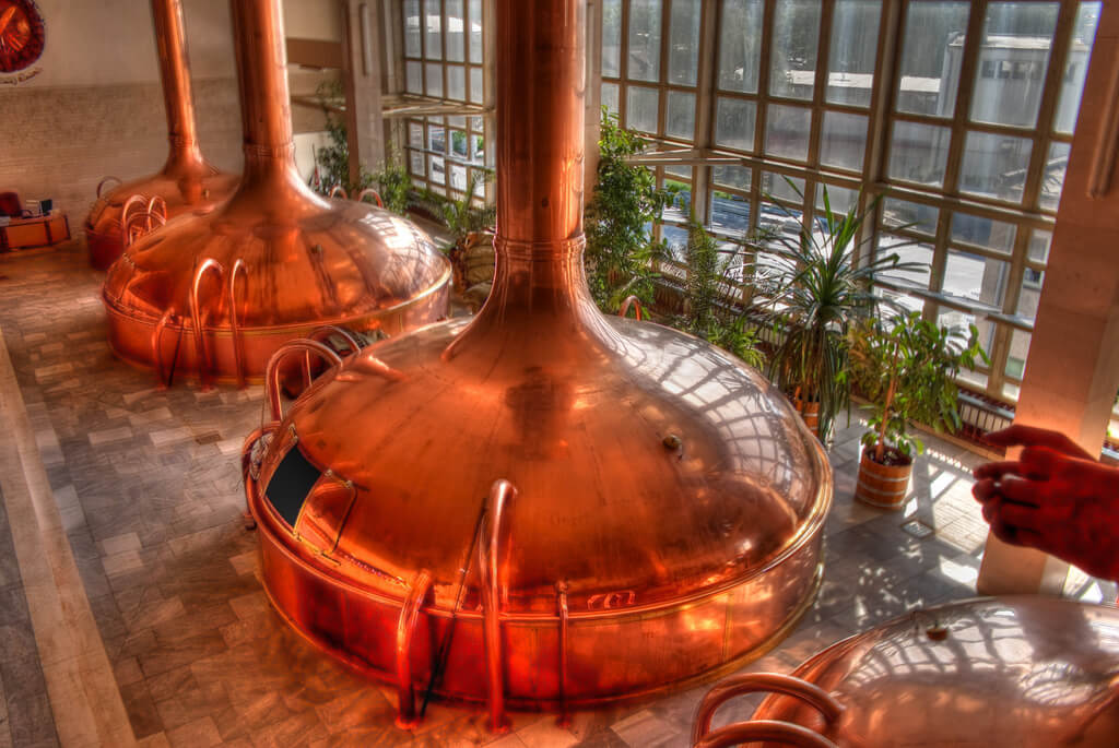 Interior de la fábrica de Budweiser