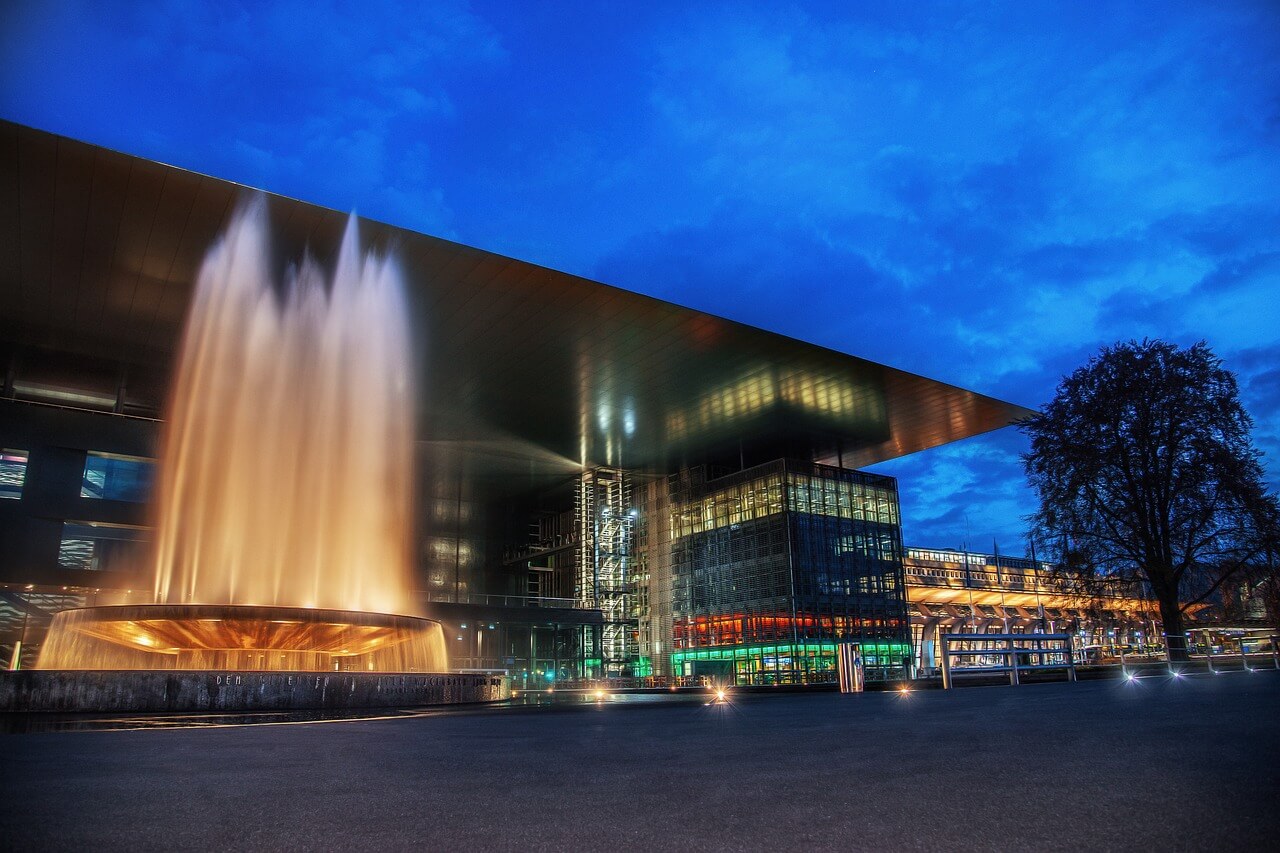KKL Luzern de noche