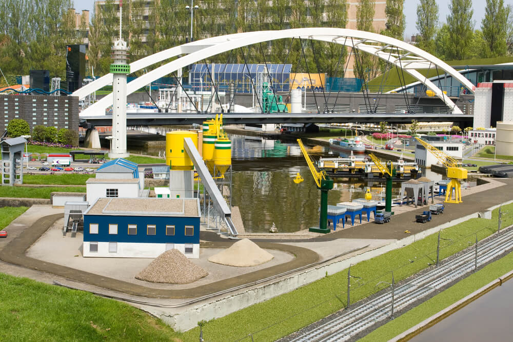 Maqueta del puerto de La Haya en Madurodam